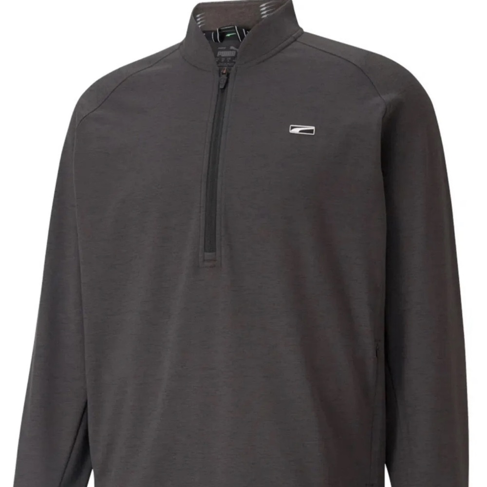 New Mens Puma Cloudspun Moving Day 1/4 Zip Pullover X-Large Charcoal
